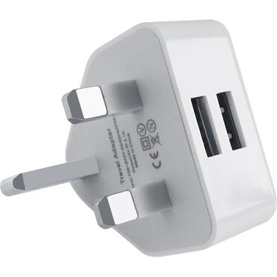 Universal England Power Plug Adapter USB Charger 2.1A