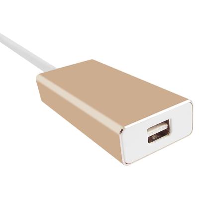 USB 3.1 Type-C Male to Mini DisplayPort Thunderbolt Female Adapter