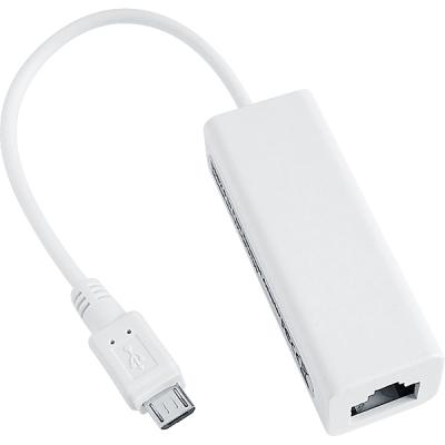Micro USB to Ethernet RJ45 Male Adapter Connector