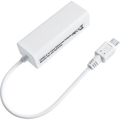 Micro USB to Ethernet RJ45 Male Adapter Connector