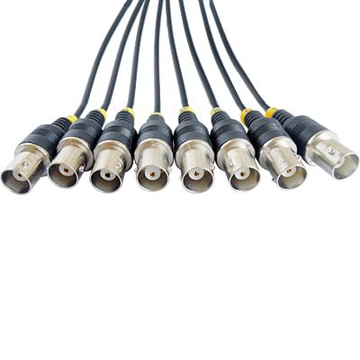 Breakout Cable DB25 Pin Male to 8 BNC Connector Adapter