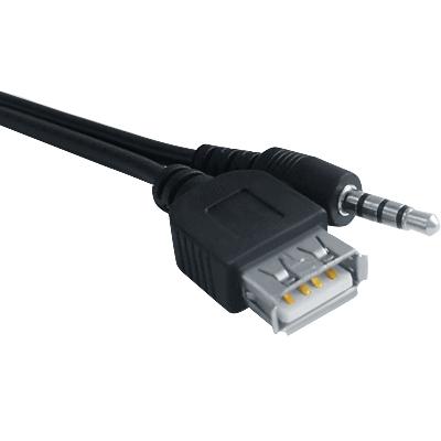 3.5mm Male AUX Audio Plug Jack to USB 2.0 Female Converter Cable