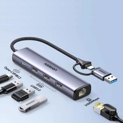 USB Type-C Hub Ethernet RJ45 Converter Adapter for Laptop