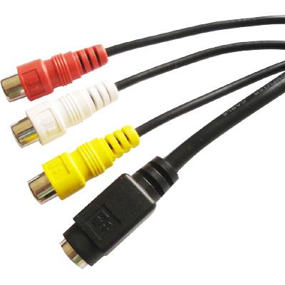 SVGA/VGA to Svideo and 3 Female RCA Cable