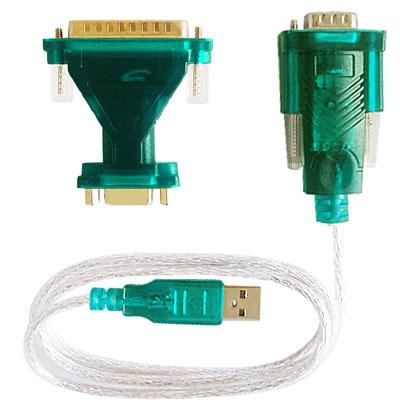 USB to RS232 serial interface DB25 DB9