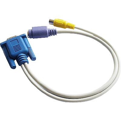 VGA to TV Converter S-Video + RCA Out Cable Adapter
