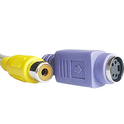 VGA to TV Converter S-Video + RCA Out Cable Adapter