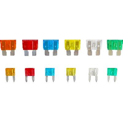 Automotive 80pc Automotive Car Truck Fuse & Mini Fuse Box Assortment Kit
