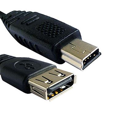 USB Female to Mini USB Male Converter Adapter