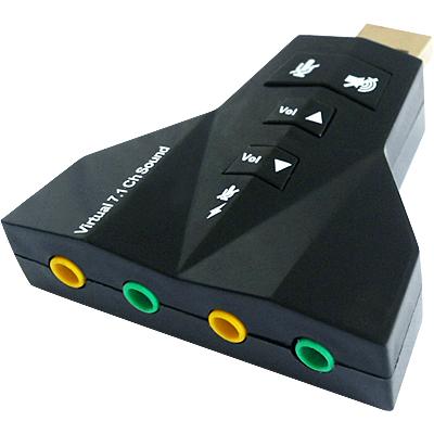 7 .1 USB Audio Adapter External Sound Card