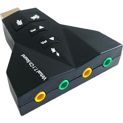 7 .1 USB Audio Adapter External Sound Card
