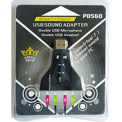 7 .1 USB Audio Adapter External Sound Card
