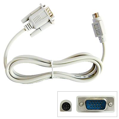 HD15 VGA to Mini-DIN 8-pin Cable