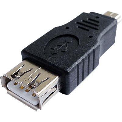 USB Female A to Mini USB Male Adapter