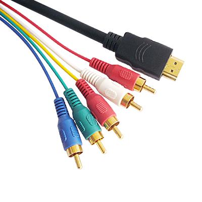 HDMI to 5 RCA Cable