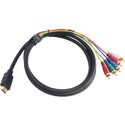 HDMI to 5 RCA Cable