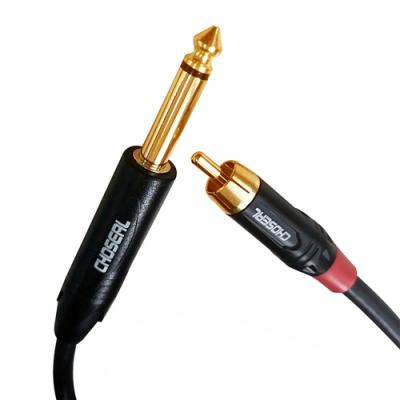 1/4 Inch 6.35mm Male TRS to RCA Male Cable 5 Feet