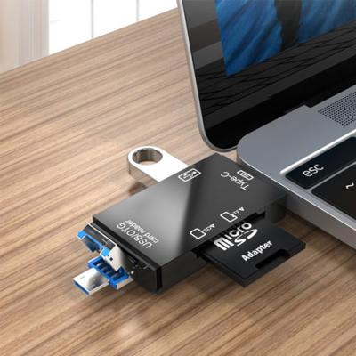 USB Type-C Type-A Micro USB 3 in 1 SD TF Memory Card Adapter
