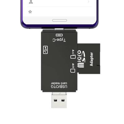USB Type-C Type-A Micro USB 3 in 1 SD TF Memory Card Adapter